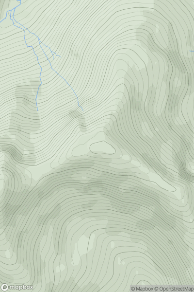 Thumbnail image for Sgurr an Fhuarail showing contour plot for surrounding peak