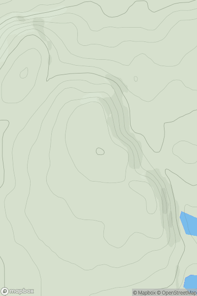 Thumbnail image for Creag Far-leitire showing contour plot for surrounding peak
