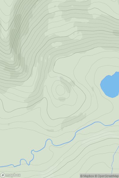 Thumbnail image for Straloch Hill showing contour plot for surrounding peak