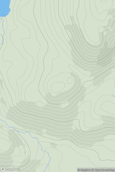 Thumbnail image for Kil Craigs showing contour plot for surrounding peak