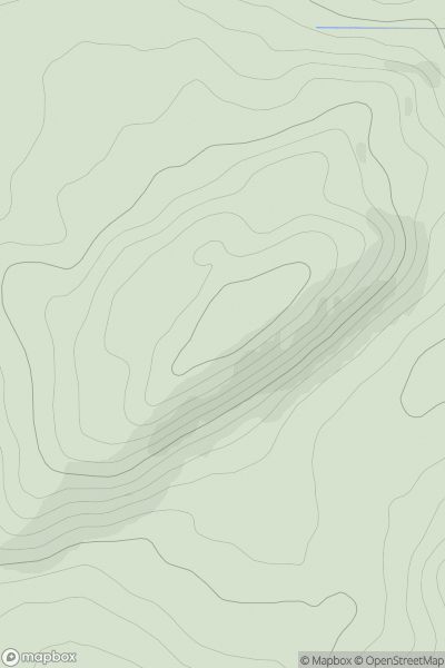 Thumbnail image for Craig of Clunie showing contour plot for surrounding peak
