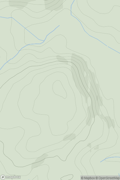 Thumbnail image for Crieff Hill showing contour plot for surrounding peak