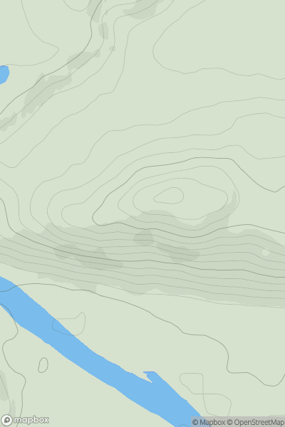 Thumbnail image for Caputh Hill showing contour plot for surrounding peak
