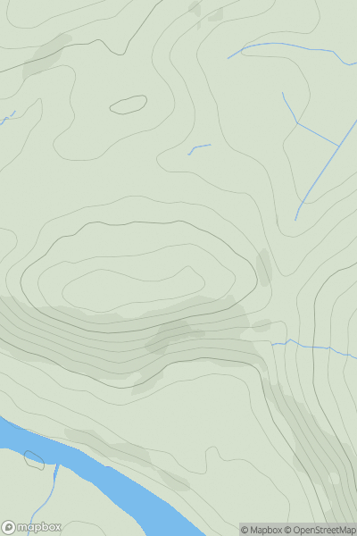 Thumbnail image for Dunkeld Craig showing contour plot for surrounding peak