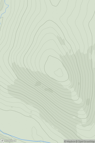 Thumbnail image for Balnaboth Craig showing contour plot for surrounding peak