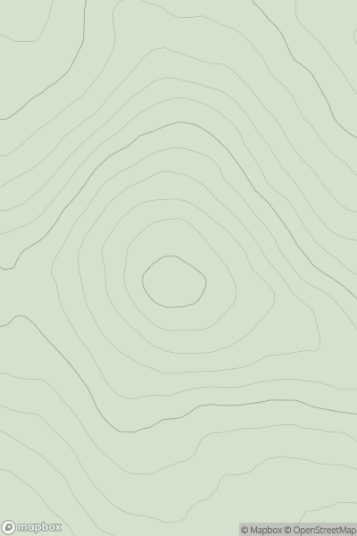 Thumbnail image for Druim Dearg showing contour plot for surrounding peak