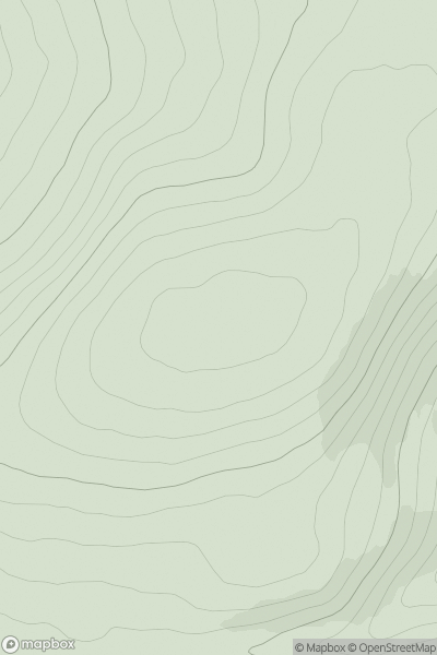Thumbnail image for Hill of Gothie showing contour plot for surrounding peak