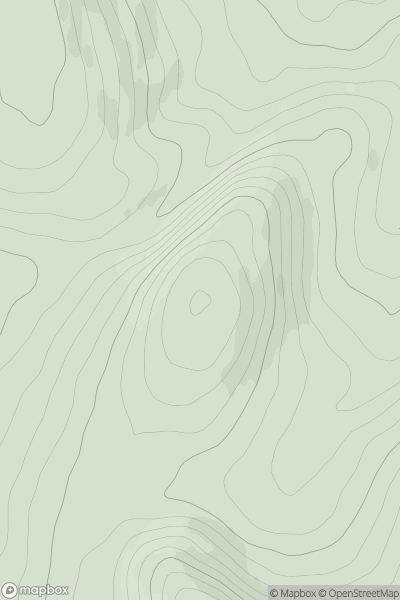 Thumbnail image for Creag an Lurachain showing contour plot for surrounding peak