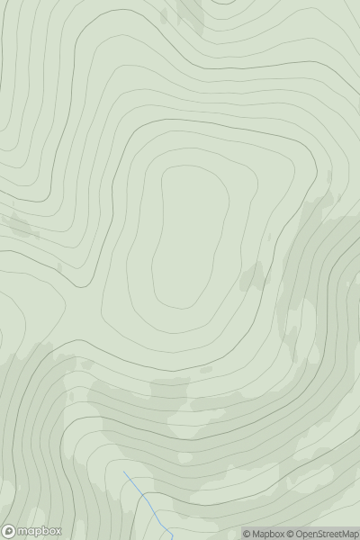 Thumbnail image for Berry Cairn showing contour plot for surrounding peak