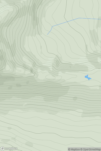Thumbnail image for Sgurr nan Ceathreamhnan East Top showing contour plot for surrounding peak