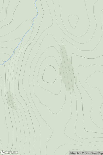 Thumbnail image for Lindalla NW Top showing contour plot for surrounding peak