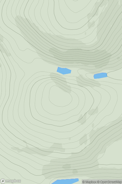 Thumbnail image for Pinderachy South Top showing contour plot for surrounding peak
