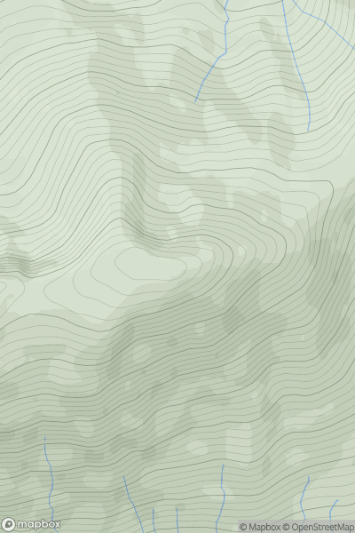 Thumbnail image for Sgurr a' Dubh Doire showing contour plot for surrounding peak