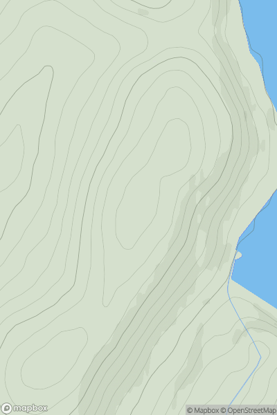Thumbnail image for Hill of Bellaty showing contour plot for surrounding peak
