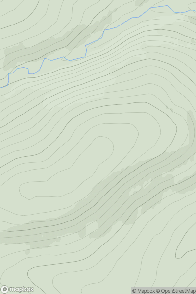 Thumbnail image for Nathro Hill showing contour plot for surrounding peak