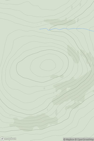 Thumbnail image for Hill of Rowan showing contour plot for surrounding peak