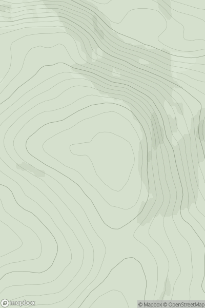 Thumbnail image for Craigendinnie showing contour plot for surrounding peak