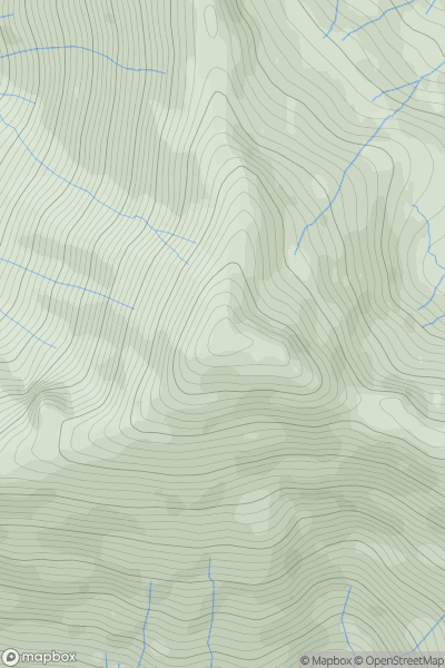 Thumbnail image for Saileag showing contour plot for surrounding peak