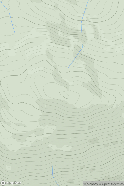 Thumbnail image for Meall an Fhudair showing contour plot for surrounding peak