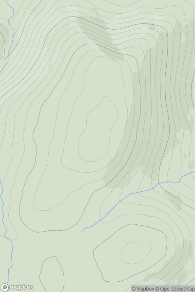 Thumbnail image for Birsemore Hill showing contour plot for surrounding peak