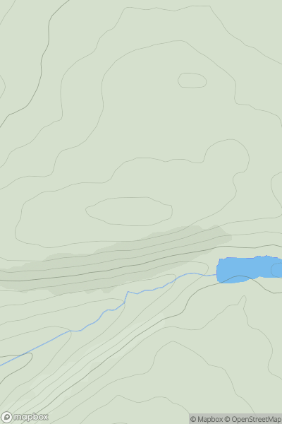 Thumbnail image for Kynballoch Hill showing contour plot for surrounding peak