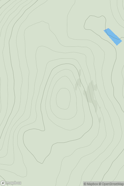 Thumbnail image for Brown Caterthun showing contour plot for surrounding peak