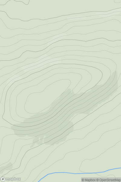 Thumbnail image for Belrorie Hill showing contour plot for surrounding peak