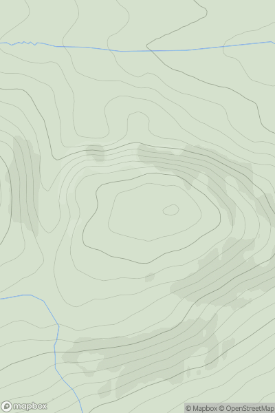 Thumbnail image for Hill of Loyal showing contour plot for surrounding peak