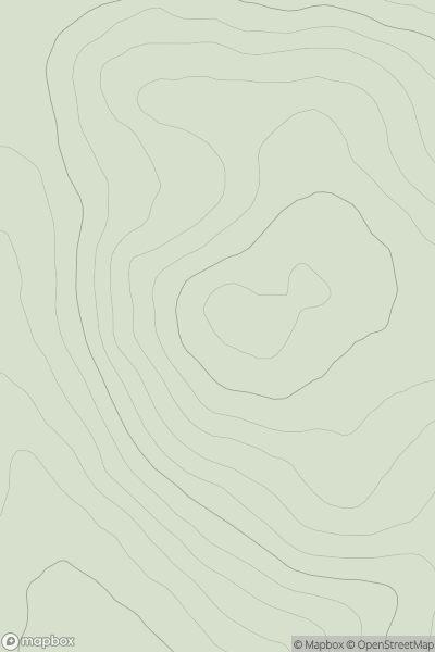 Thumbnail image for Meikle Carewe Hill showing contour plot for surrounding peak