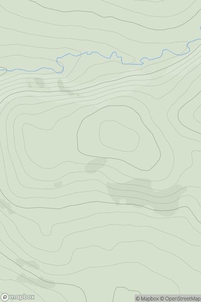 Thumbnail image for Manach Hill showing contour plot for surrounding peak