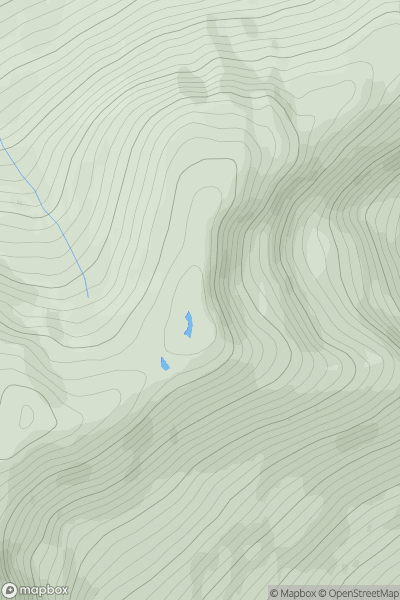 Thumbnail image for Creag a' Choire Aird East Top showing contour plot for surrounding peak