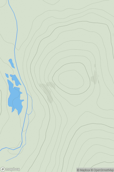 Thumbnail image for Knockie showing contour plot for surrounding peak