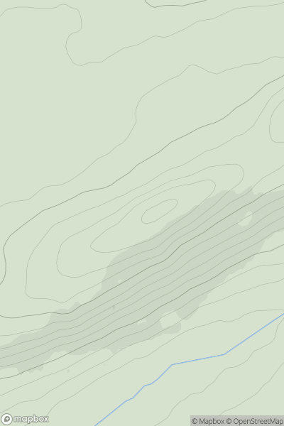 Thumbnail image for West Schurroch showing contour plot for surrounding peak