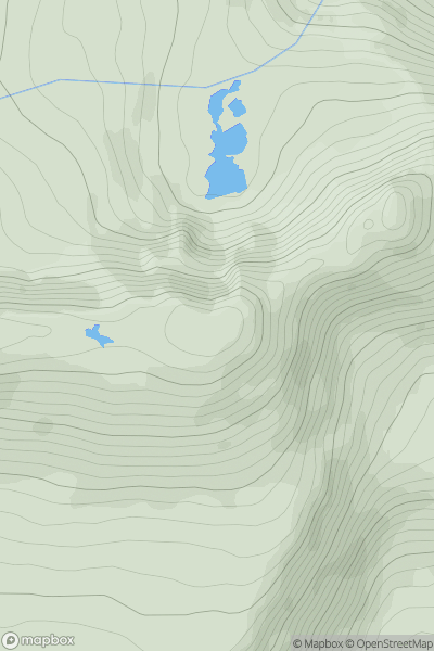 Thumbnail image for Stob Coire nan Dearcag showing contour plot for surrounding peak