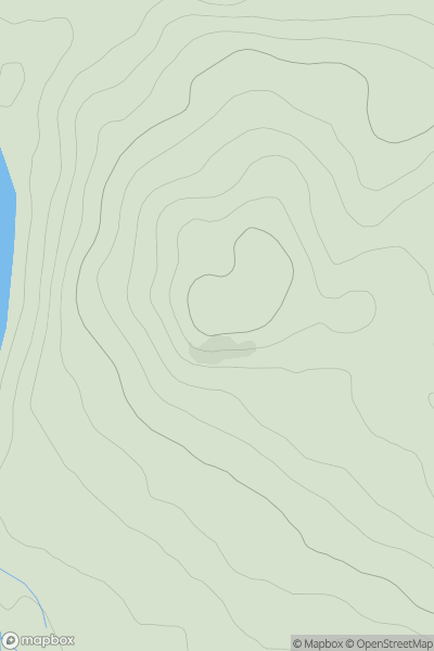 Thumbnail image for Cap of Balnacraig showing contour plot for surrounding peak