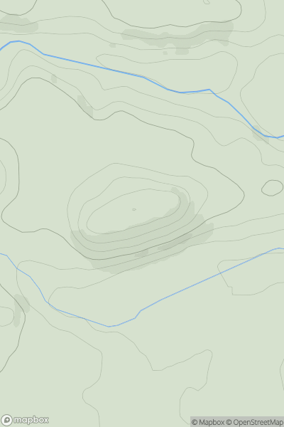 Thumbnail image for Hill of Redhall showing contour plot for surrounding peak