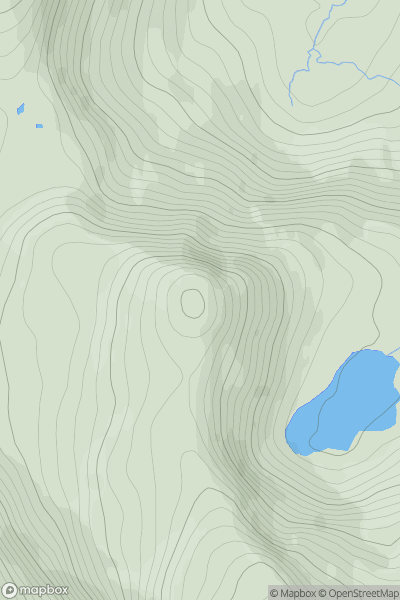 Thumbnail image for Stuc Fraoch Choire showing contour plot for surrounding peak