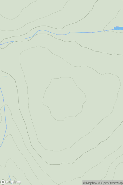 Thumbnail image for Hill of Megray showing contour plot for surrounding peak