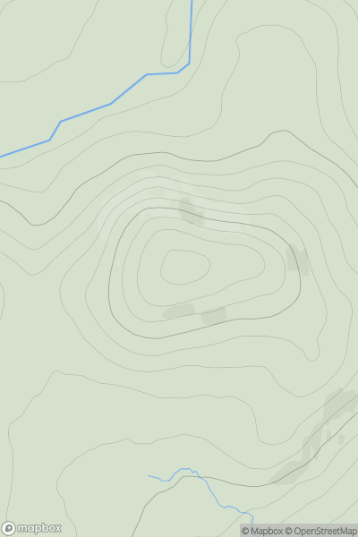 Thumbnail image for Cnoc Chalmac showing contour plot for surrounding peak