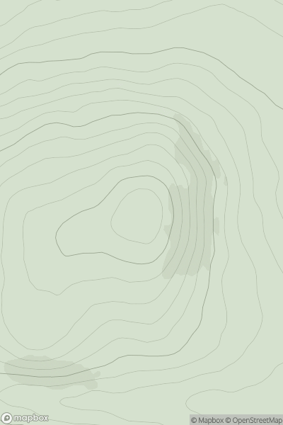 Thumbnail image for Cairn Rynettin showing contour plot for surrounding peak