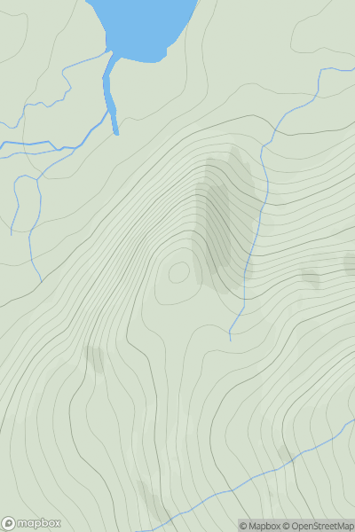 Thumbnail image for Meall an t-Sithein showing contour plot for surrounding peak