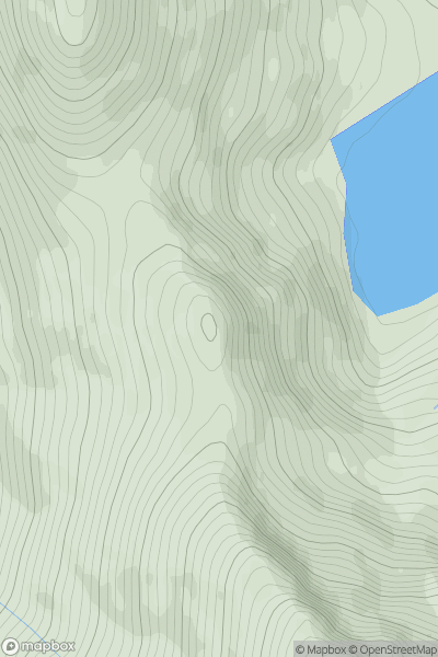Thumbnail image for Stob Coire Lochan showing contour plot for surrounding peak