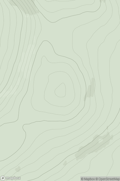 Thumbnail image for Carn Ruigh Chorrach showing contour plot for surrounding peak