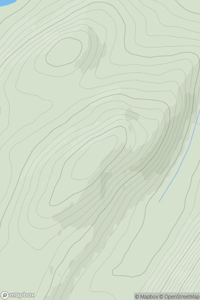 Thumbnail image for Carn Clach nan Fearna showing contour plot for surrounding peak