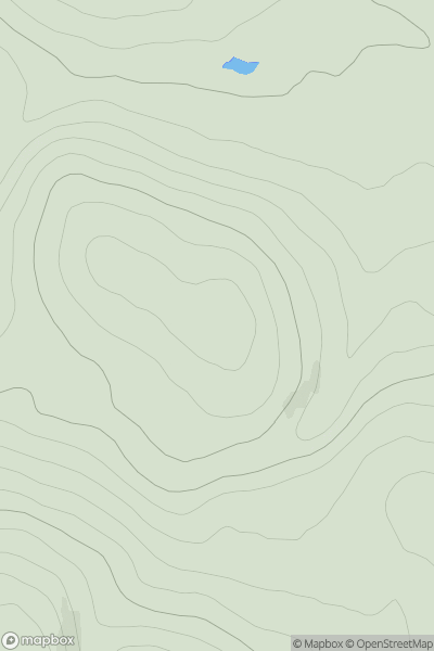 Thumbnail image for Carn a' Gharbh-choire showing contour plot for surrounding peak