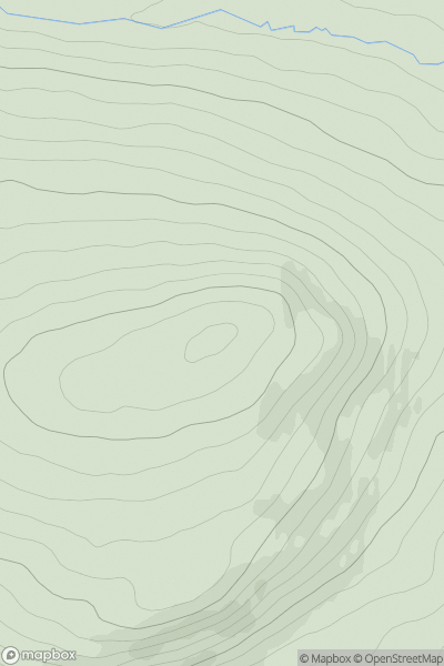 Thumbnail image for Creag Chonochair showing contour plot for surrounding peak