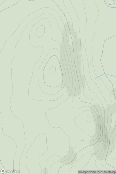 Thumbnail image for Creag Righ Tharailt showing contour plot for surrounding peak