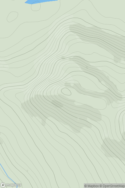 Thumbnail image for Beinn Sgurrach showing contour plot for surrounding peak