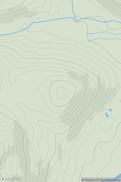 Thumbnail image for Torr na Garbole showing contour plot for surrounding peak
