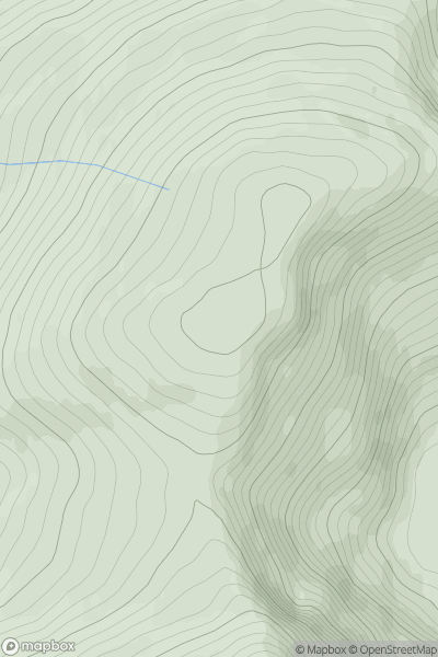 Thumbnail image for Creag na h-Eige (Frith an Achaidh Mhoir) showing contour plot for surrounding peak